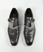MEZLAN - "Two Tone" Leather Suede Monk Strap Loafers - 9.5