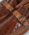 MEZLAN - Mixed Media Genuine Crocodile Skin Leather Loafers  - 10.5