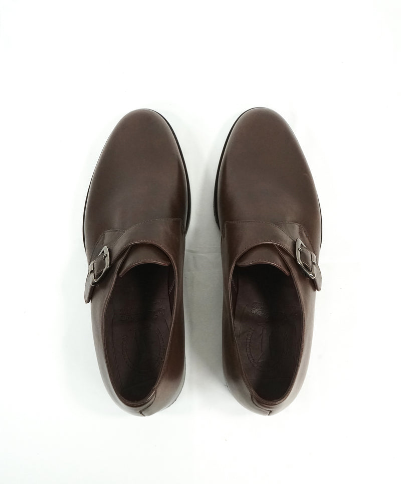 NETTLETON - Brown Hand Made In England Single Monk Loafers - 10