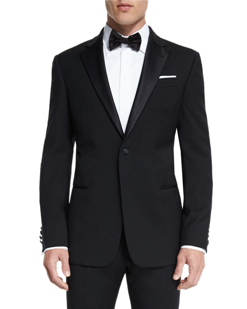 $2,095 ARMANI COLLEZIONI - “G LINE” 1-Button Notch Lapel Tuxedo Suit - 38R 34W