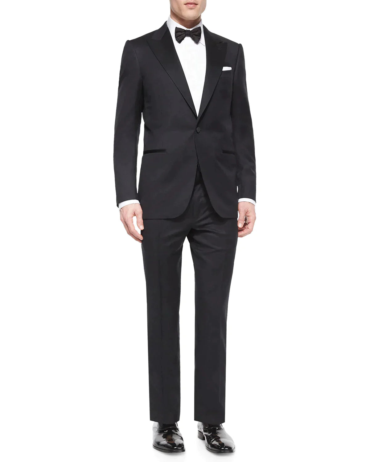 $3,995 ERMENEGILDO ZEGNA -"MICRONSPHERE MILA" PEAK LAPEL Tuxedo - 38R