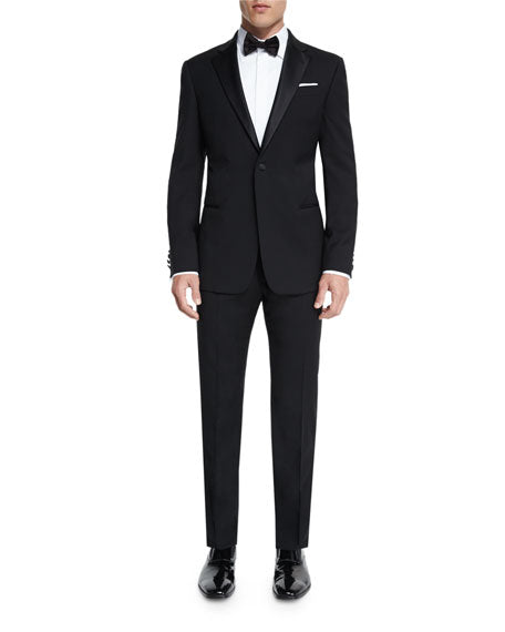 ARMANI COLLEZIONI - “G LINE” 1-Button Notch Lapel Tuxedo Suit - 40S