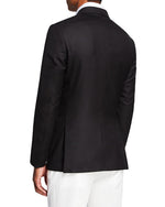 ERMENEGILDO ZEGNA - "Cool Effect" Blue Oxford Royal Weave Blazer - 44R