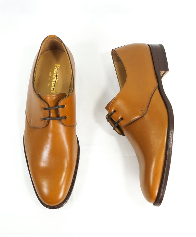 PAUL STUART -HAND MADE IN ITALY Leather Derby 2-Eyelet Oxfords  - 9