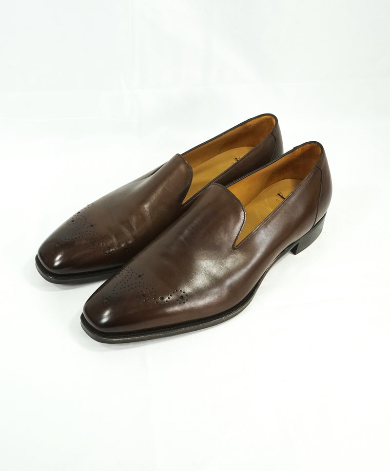 PAUL STUART by GAZIANO GIRLING - Wholecut Leather Loafers Made In UK - 10