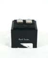 PAUL SMITH - Blue & Silver Logo Round Cufflinks - N/A