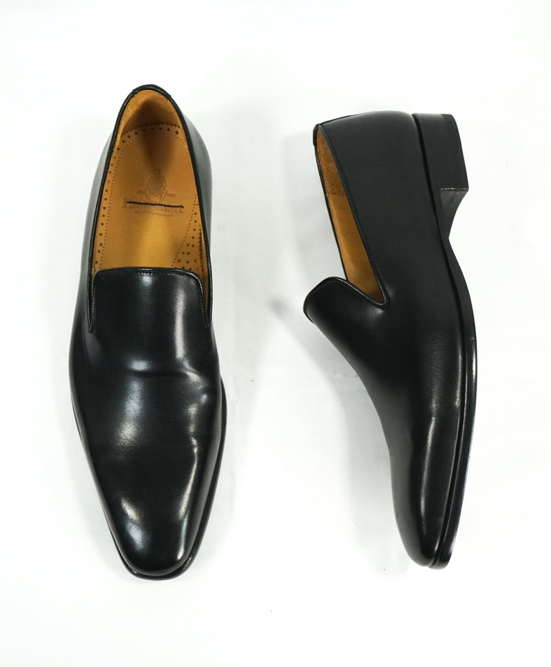 PAUL STUART - Slim Silhouette Whole Cut Black Loafers Made In Italy - 8.5