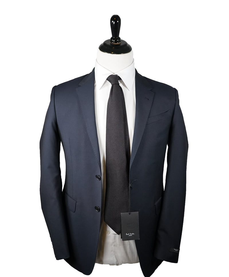 PAUL SMITH - 2-Button Wool & Mohair “The Byard” Travel Suit Navy- 36R