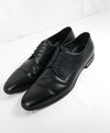 PRADA - Saffiano Leather Plain Vamp Spazzolato Oxfords With Logo Inset Heel - 12