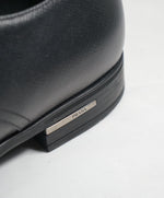 PRADA - Saffiano Leather Plain Vamp Spazzolato Oxfords With Logo Inset Heel - 12