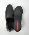 PRADA - Linea Rossa Black Slip On Logo Loafer - 14