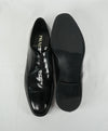 PRADA - Patent Leather Cap Toe Spazzolato Oxfords With Logo Inset Heel - 12