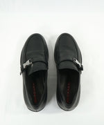 PRADA - Linea Rossa Engraved Logo Buckle Loafers  - 10.5