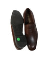 PRADA - Asymmetrical Logo Penny Loafers Brown - 8US