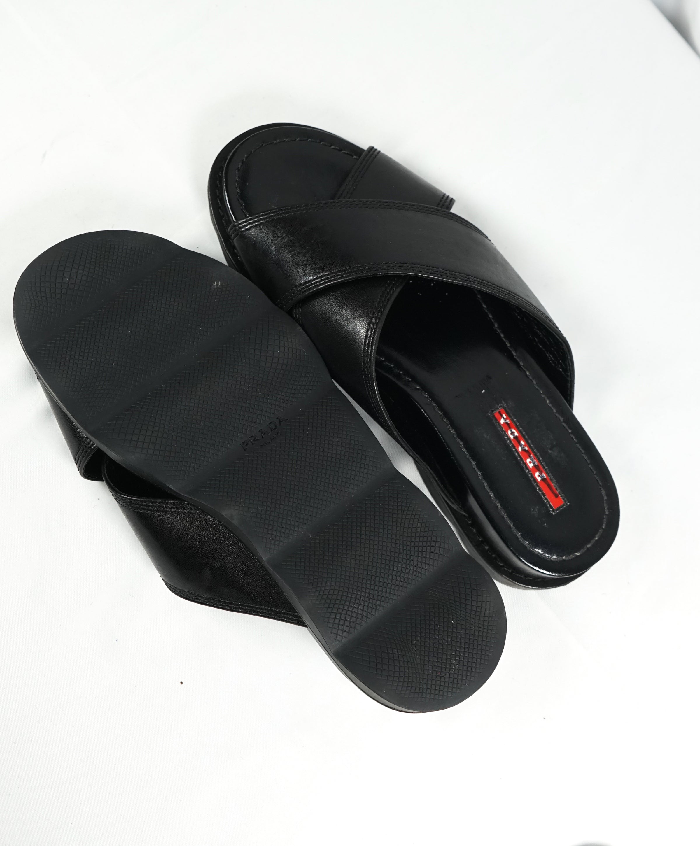 Prada slide sandals outlet