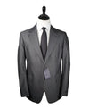 PRADA - Textured Gray Birdseye Wool & Cotton Light Weight Suit - 46R