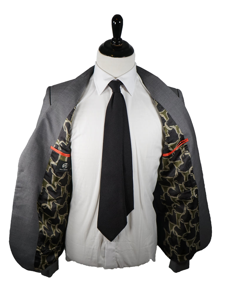 PS PAUL SMITH - Gray Skinny Lapel Modern Suit - 42R