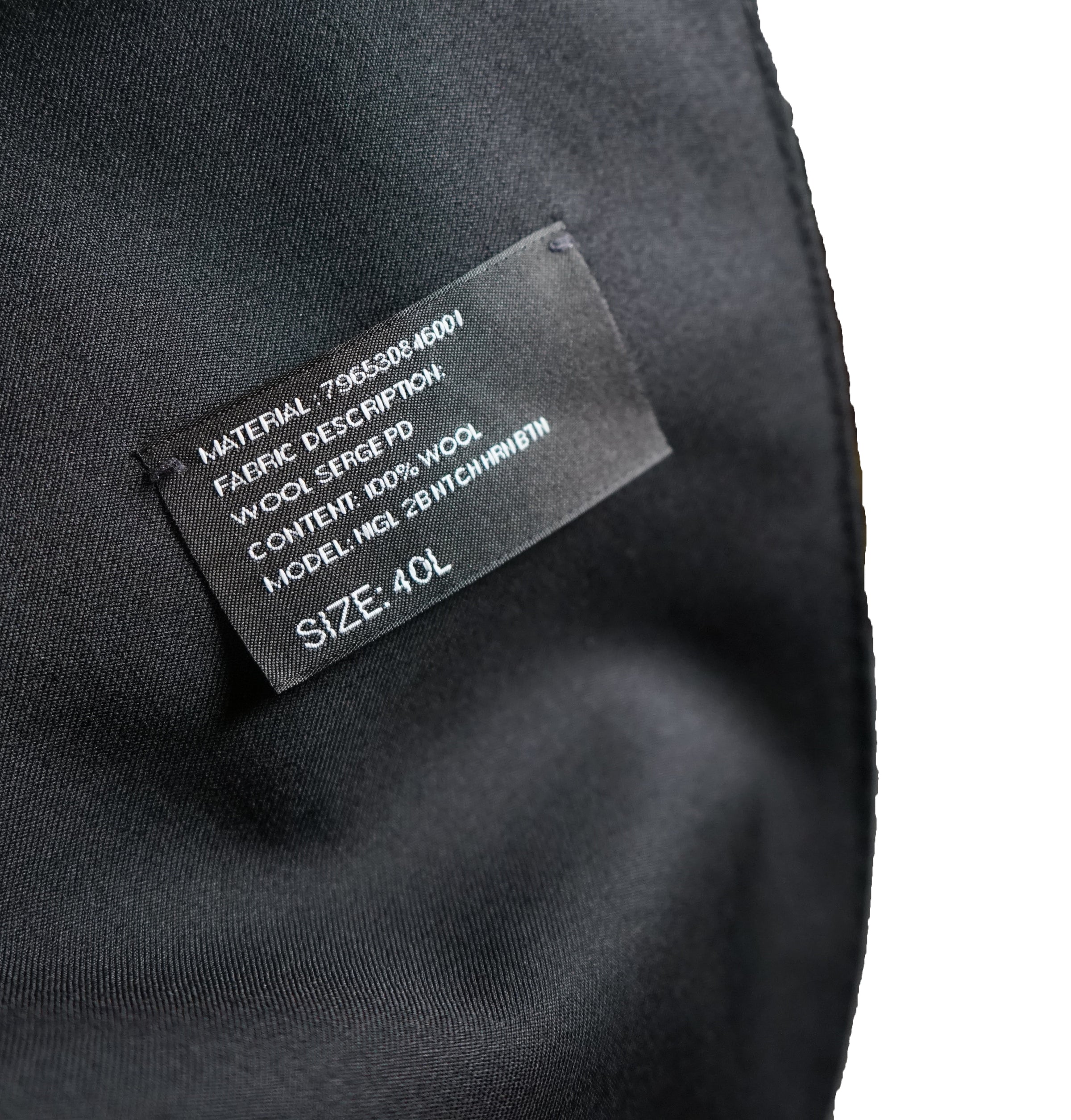 RALPH LAUREN BLACK LABEL Black Semi Lined Light Weight Summer Suit Luxe Hanger