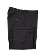 RALPH LAUREN BLACK LABEL - Gray Dress Pants With Side Tabs - 31W