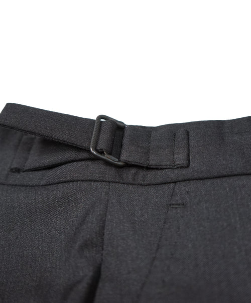 RALPH LAUREN BLACK LABEL - Gray Dress Pants With Side Tabs - 31W