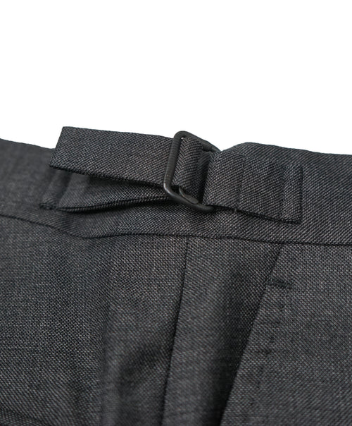 RALPH LAUREN BLACK LABEL -  Gray Dress Pants With Side Tabs - 31W