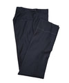 RALPH LAUREN BLACK LABEL - Navy Pinstriped Dress Pants With Side Tabs - 29W