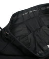 RALPH LAUREN BLACK LABEL - Solid Black Dress Pants With Side Tabs - 31W