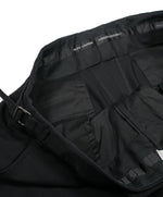 RALPH LAUREN BLACK LABEL - Solid Black Dress Pants With Side Tabs - 31W