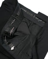 RALPH LAUREN BLACK LABEL - Solid Black Dress Pants With Side Tabs - 31W
