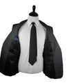 RALPH LAUREN BLUE LABEL - Gray Birdseye Suit With Side Tabs - 44L