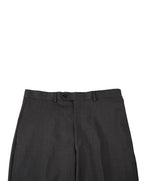 RALPH LAUREN GREEN LABEL - LAUREN Gray Wool Flat Front Dress Pants - 33W