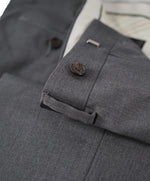 RALPH LAUREN GREEN LABEL - LAUREN Gray Wool Flat Front Dress Pants - 33W