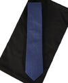 RALPH LAUREN PURPLE LABEL - Blue & Ivory Textured Hand Made Tie