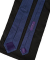 RALPH LAUREN PURPLE LABEL - Blue & Ivory Textured Hand Made Tie