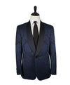 RALPH LAUREN PURPLE LABEL - Floral Jacquard Shawl Collar Dinner Jacket - 42L