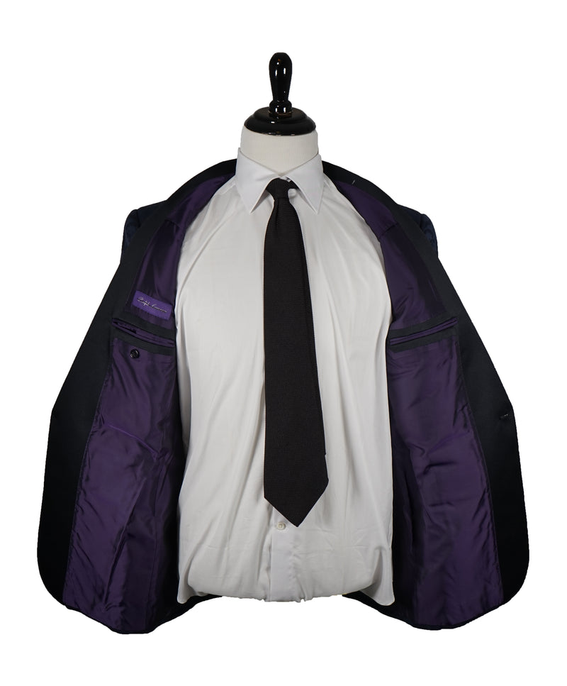 RALPH LAUREN PURPLE LABEL Floral Jacquard Shawl Collar Dinner