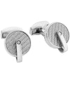 TATEOSSIAN - RT Gray Pulley Cufflinks With Grey Carbon Fibre -