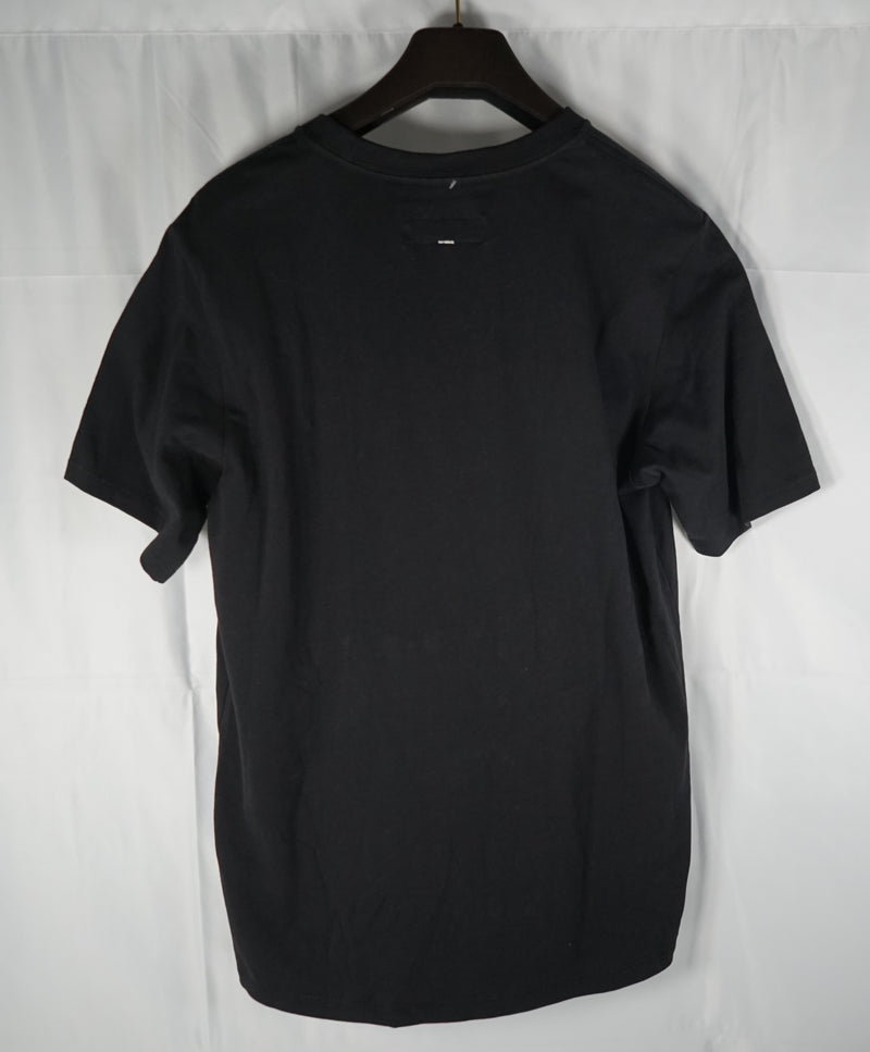 Rag & Bone - “8” Cotton Black Crew Neck T-Shirt - M