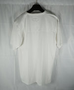 Rag & Bone - “Horizontal Stitch” Loose Fashion Fit Cotton White V-Neck Tee - M