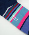 PAUL SMITH - Multi-Colored Navy & Pink Cotton Socks - N/A