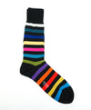PAUL SMITH - Multi-Colored Rainbow Cotton Socks - N/A
