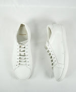 SAINT LAURENT - SL/01 Court Sneakers In Off White Leather Gold Logo - 10