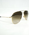 YVES SAINT LAURENT -YSL "Classic 11" Gold Logo Engraved Aviators Sunglasses - 55-14 140