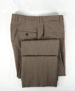 SAKS FIFTH AVE - Summer Blend Wool & Linen Flat Front Dress Pants - 32W