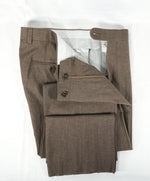 SAKS FIFTH AVE - Summer Blend Wool & Linen Flat Front Dress Pants - 32W