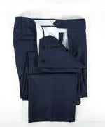 SAKS FIFTH AVE - Bold Blue Plaid Flat Front Dress Pants - 30W