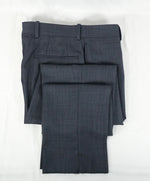 SAKS FIFTH AVE - Bold Blue Birdseye Flat Front Dress Pants - 30W