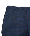 SAKS FIFTH AVE -Made in ITALY Bold Blue Plaid Flat Front Dress Pants- 40W