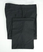 SAKS FIFTH AVE -Charcoal Wool & Silk MADE IN ITALY Flat Front Dress Pants -  32W