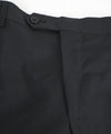 SAKS FIFTH AVE -Black Wool & Silk MADE IN ITALY Flat Front Dress Pants- 34W